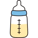 Liquid Milk Baby Bottle SVG Icon